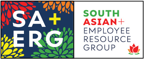 South Asian+ Employee Resource Group (SA+ ERG) logo.
