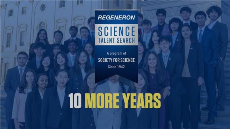  Watch this video to learn why we're extending our title sponsorship of the Regeneron Science Talent Search for 10 more years