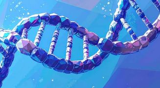 Illustration of DNA strands