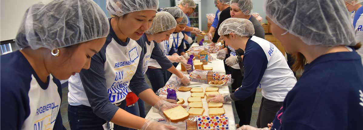 REGENERON staff working together