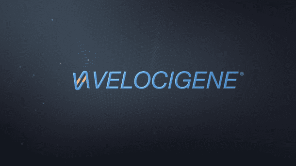  Video featuring the VelociGene® logo.