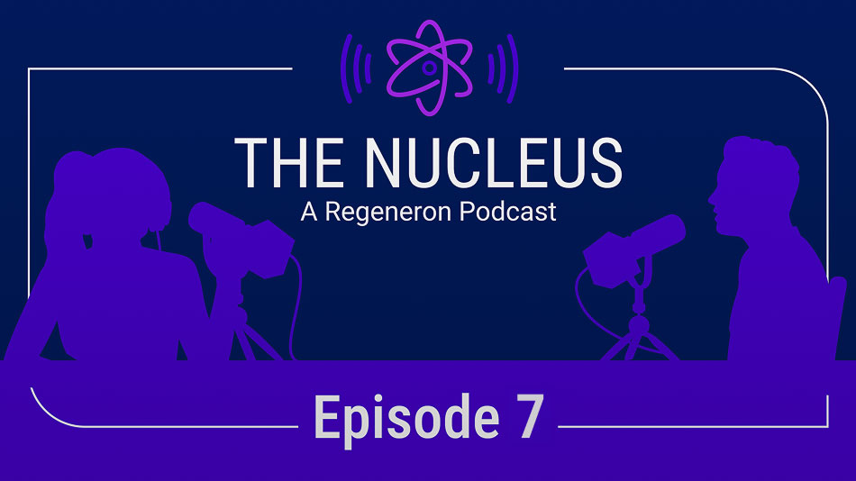  Illustration of the use of real-world data in genetic research at Regneron. 