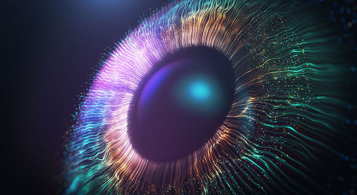 Advanced graphic of an eye