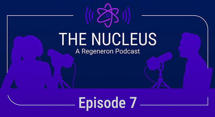 Illustration of the use of real-world data in genetic research at Regneron. 