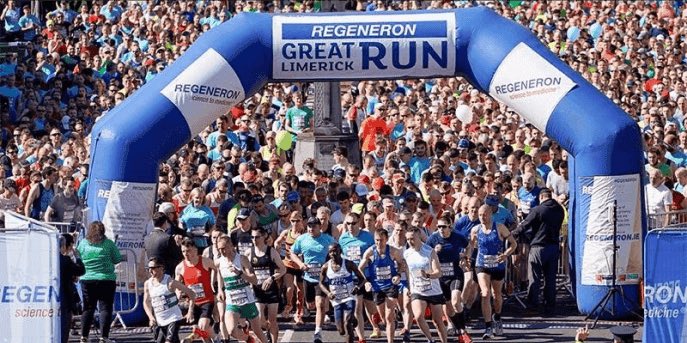  Runners starting the Regeneron Great Limerick Run.