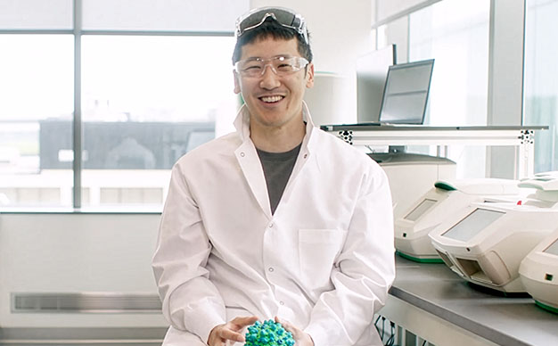 	Regeneron's VelociSuite®  machine in a laboratory, enabling the development of original, FDA-approved or authorized fully human monoclonal antibodies.