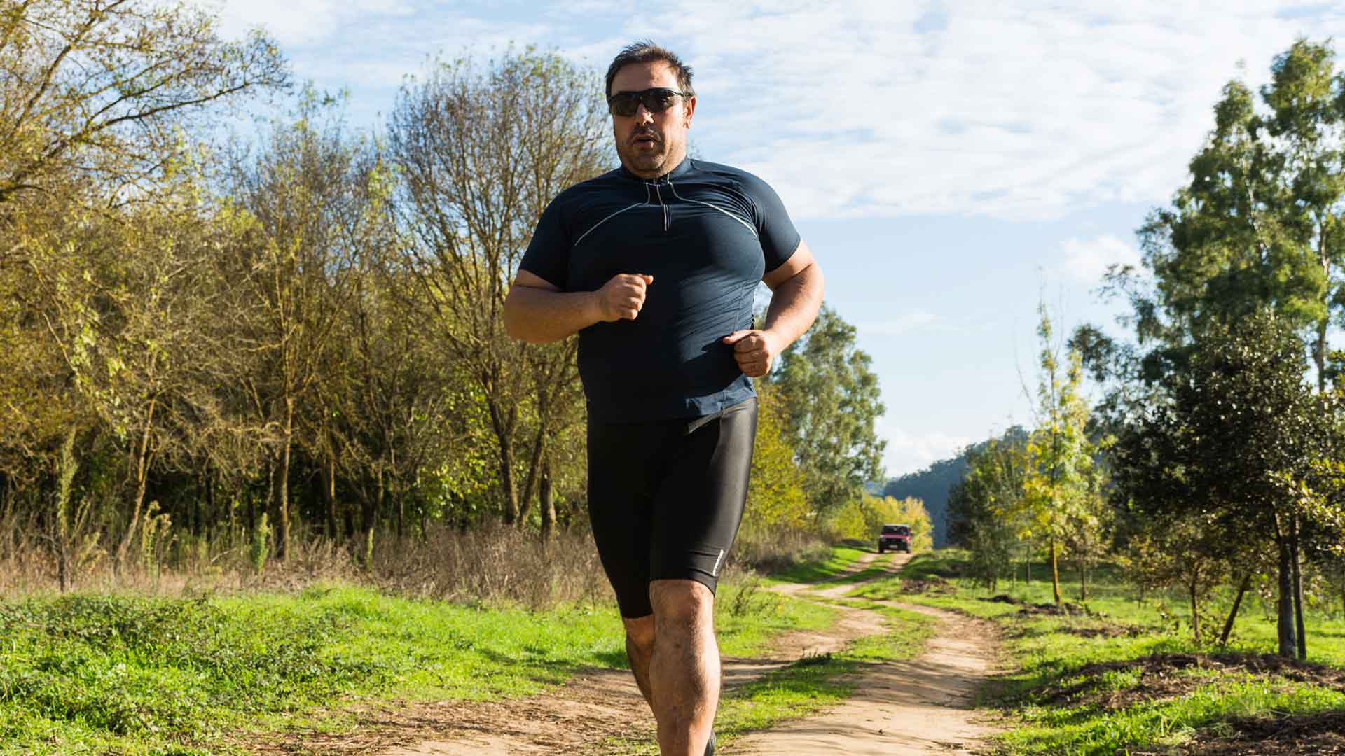 Person running outside