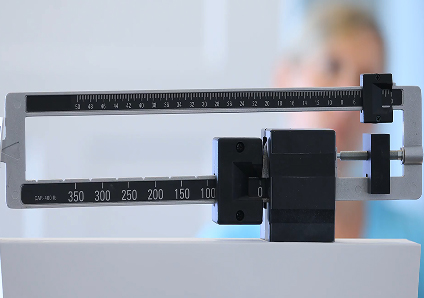  Close up view of a scale