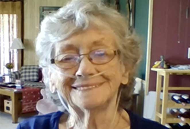  Karen smiling and discussing living with COPD