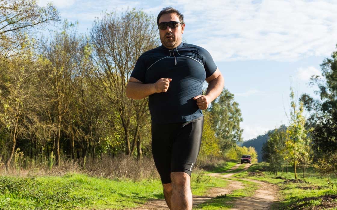 Person running outside
