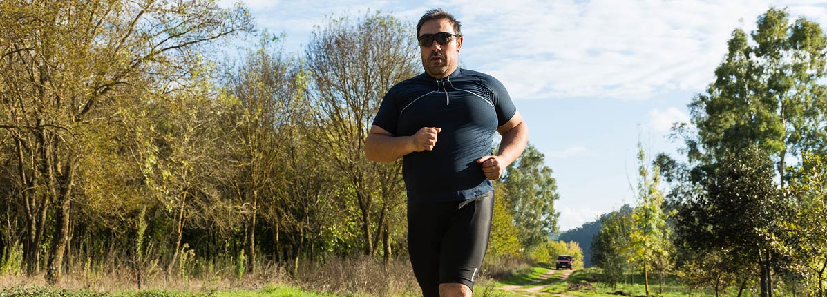 Person running outside